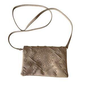 Street Level Anthropologie Vegan Suede Leather Crossbody Purse